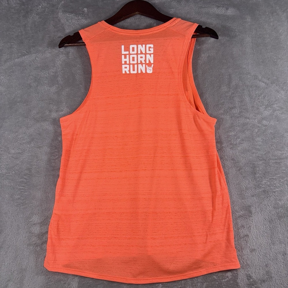 Nike We Run UT Athletic Racerback Tank Running Womens Smalll Orange Hook 'Em Tex - Picture 7 of 7